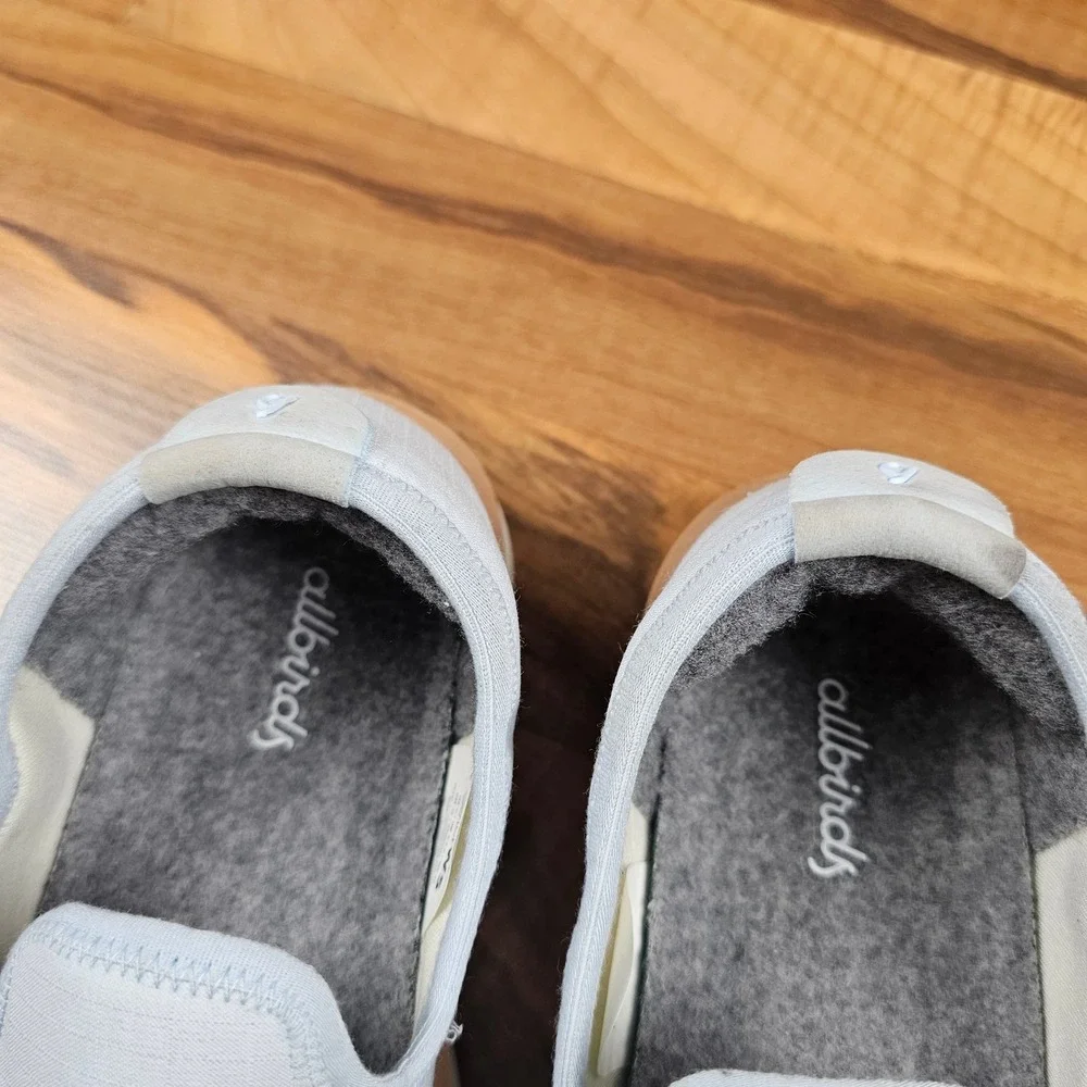 Allbirds Wool Lounger Slip-On Shoes Light Blue‎ Size 5 Casual Comfort Minimalist